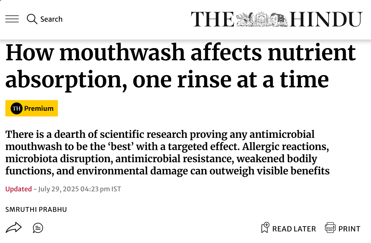 Snapshot of news article